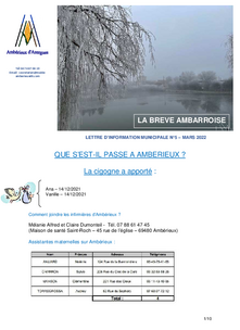Breve Ambarroise n°5 - Mars 2022